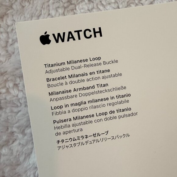 Natural Titanium Milanese Loop Apple Watch Band | 49MM | Medium - Picture 5 of 8